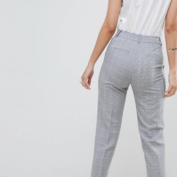 ASOS Pants - ASOS cigarette pants in mono check
